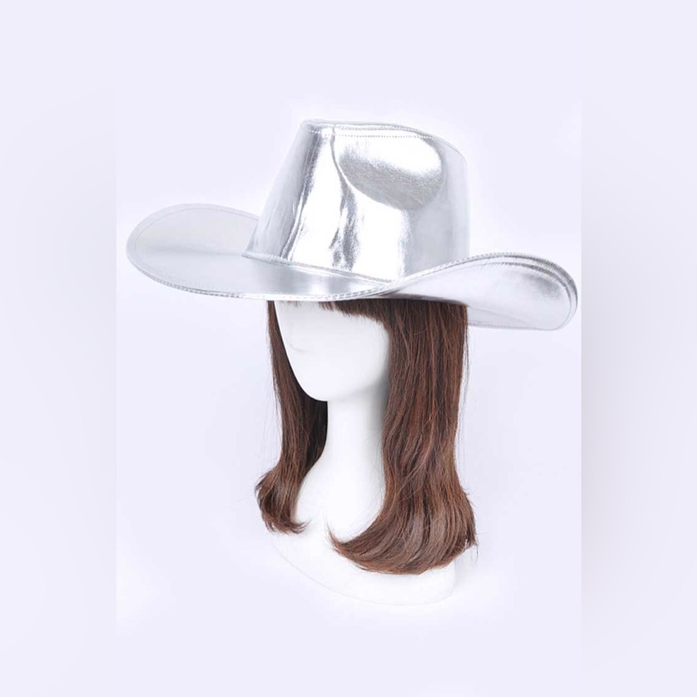 Vegan Leather Western Cowboy Festival Hat